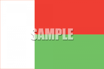 Madagascar Flag Clipart