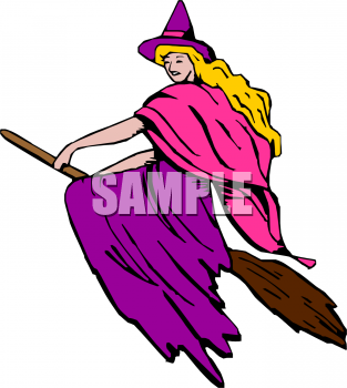 Witches Broomstick Clipart