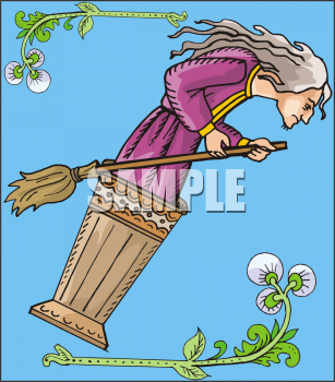 Witches Broomstick Clipart