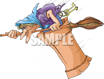 Witches Broomstick Clipart