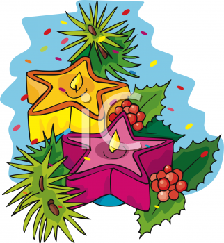 Christmas Candles Clipart