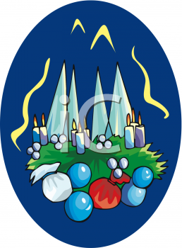 Christmas Candles Clipart