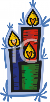 Christmas Candles Clipart