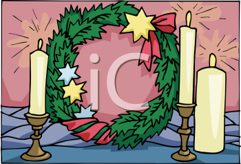 Christmas Candles Clipart