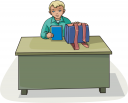 School Desk Clipart