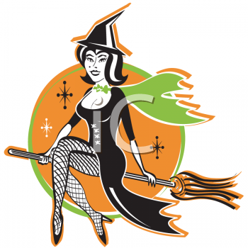 Witches Broomstick Clipart