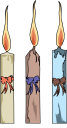 Christmas Candles Clipart