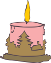 Christmas Candles Clipart