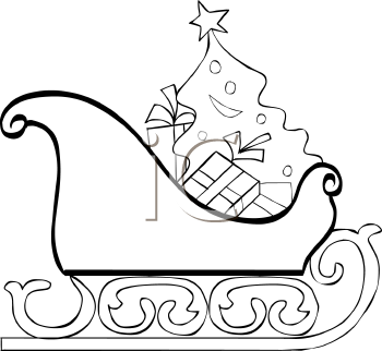 Santas Sleigh Clipart