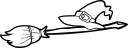 Witches Broomstick Clipart