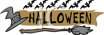 Witches Broomstick Clipart
