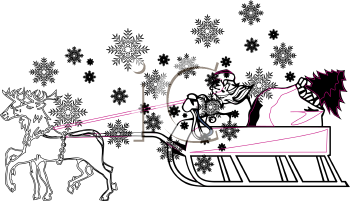 Santas Sleigh Clipart