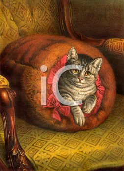 Victorian Cat Clipart