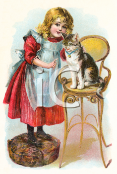 Victorian Cat Clipart