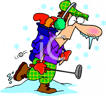 Image result for winter golf clipart