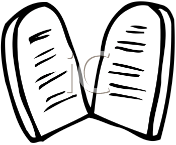10 Commandments Clipart