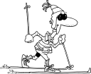 Skiing Clipart