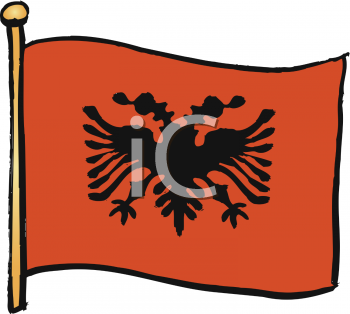 Albania Flag Clipart