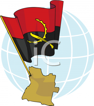 Angola Flag Clipart