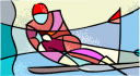 Skiing Clipart