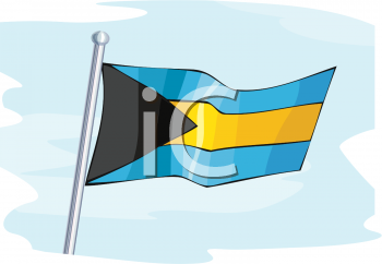 The Bahamas Flag Clipart