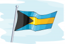 The Bahamas Flag Clipart