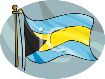 The Bahamas Flag Clipart