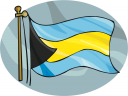 The Bahamas Flag Clipart