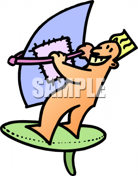 Windsurfing Clipart