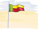 Benin Flag Clipart