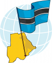 Botswana Flag Clipart