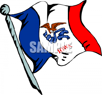 Iowa Flag Clipart