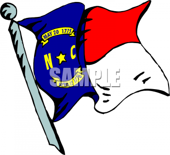 North Carolina Flag Clipart