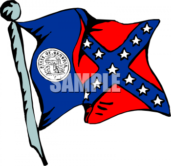 Georgia Flag Clipart