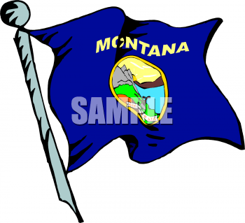 Montana Flag Clipart