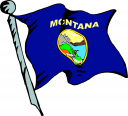 Montana Flag Clipart