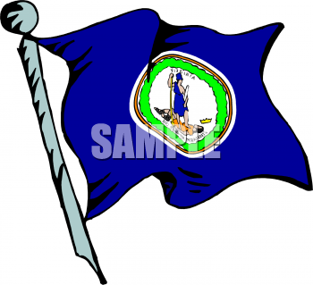 Virginia Flag Clipart