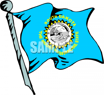 North Dakota Flag Clipart
