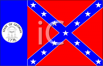 Georgia Flag Clipart