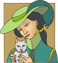 Victorian Cat Clipart
