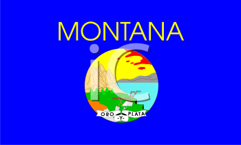 Montana Flag Clipart