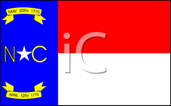 North Carolina Flag Clipart