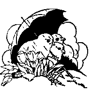 Free Black and White Easter Clipart