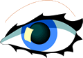 Free Colored Eyeball Clipart