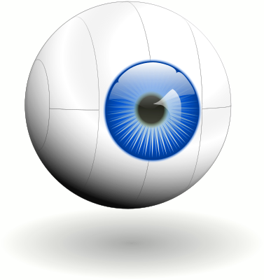 Free Colored Eyeball Clipart