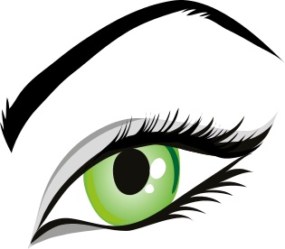 Free Colored Eyeball Clipart