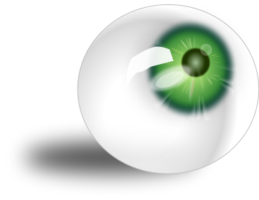 Free Colored Eyeball Clipart