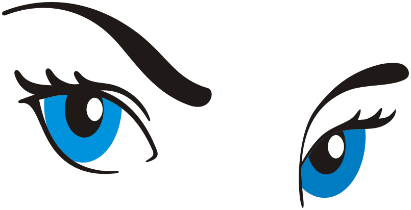 Free Colored Eyeball Clipart