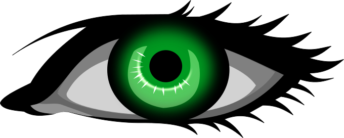 Free Colored Eyeball Clipart