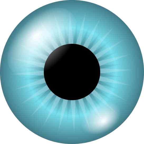 Free Colored Eyeball Clipart